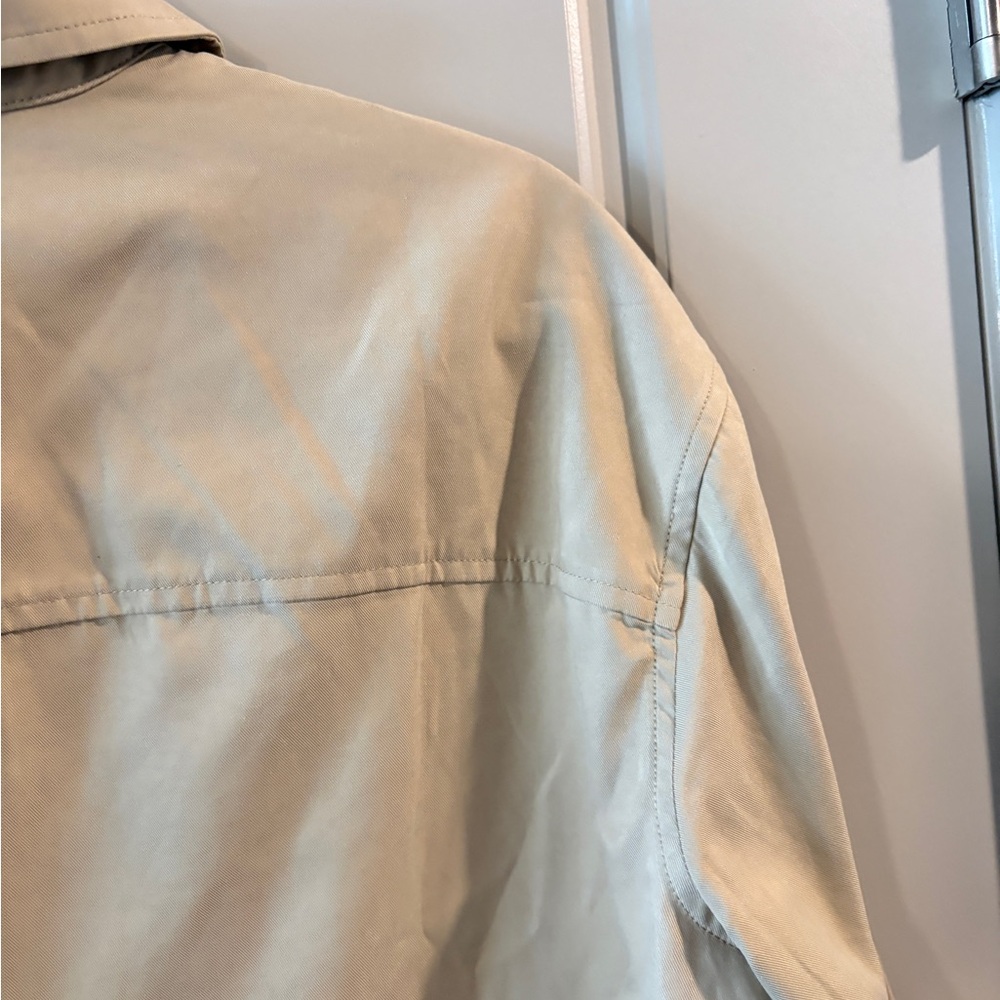 NWT Tuckernuck Belted Safari Utility Shirt Fawn – Tan –  Jacket Size Medium - Picture 12 of 14